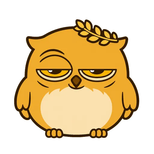 Smug Prophecy — eyes half-closed, knows something